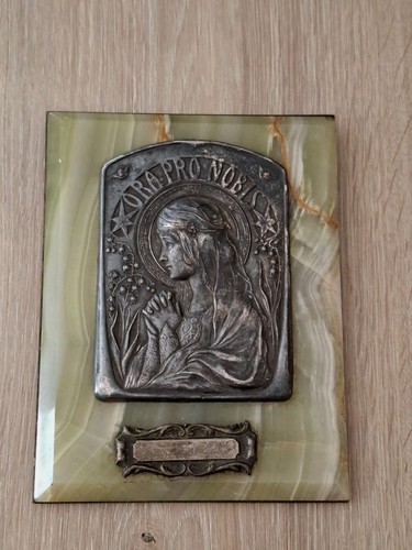 Rare plaque dévotion xixe - dévotion,
