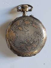 Ancienne Montre a Gousset  homme en ARGENT poinçon crabe 53 grammes etat  marche