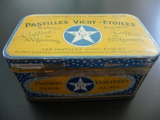 ANCIENNE ET RARE BOITE DE PASTILLES VICHY ETOILES 