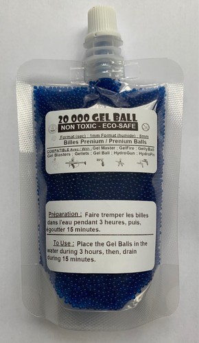Billes eau 8mm bleues - billes,
