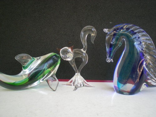 Belles figurines verre chat - figurines,