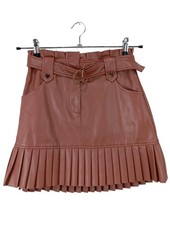 ZARA Jupe en cuir synthétique