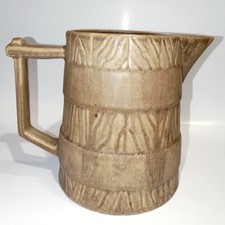 Pichet Ancien en Grès Émaillé Imitation Bois 15 cm 1,5L