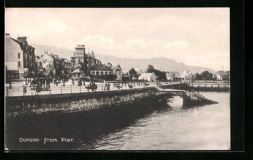 Carte postale dunoon from - carte, dunoon,