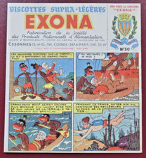 BUVARD - BISCOTTES EXONA - N° 30 - BD - ILLUSTRATEUR J.L. PESCH -