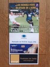 PROGRAMME MATCH ESTAC TROYES