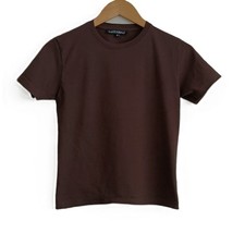 T shirt marron à manches