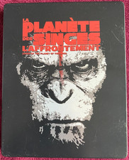 STEELBOOK - BLU RAY 3D + BLU RAY + DVD - LA PLANETE DES SINGES L'affrontement