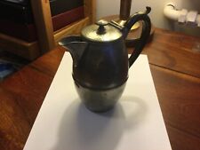 ART DECO, ANCIENNE CAFETIERE/THÉIÈRE ANGLAISE EN ETAIN MARTELÉ