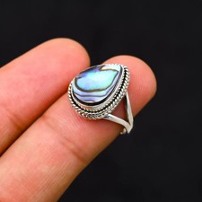 Coquille D'Ormeau Bague 925