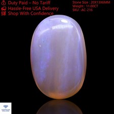 11,00 Cts pierre précieuse cabochon éthique ovale naturelle opale de feu aust...
