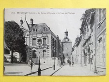 cpa 45 - BEAUGENCY Loiret Banque LA CAISSE d'EPARGNE et la TOUR de l'HORLOGE