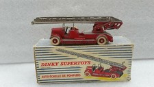 DINKY TOYS FRANCE 899 DELAHAYE AUTO ECHELLE POMPIERS BON ETAT+ BOITE D ORIGINE