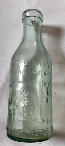 Ancienne bouteille lait en - bouteille, de