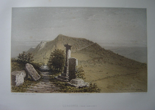 Lithographie gergovia voie - gergovia,