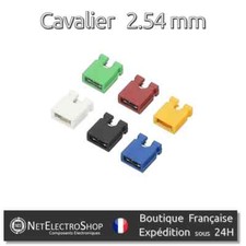 Cavalier 2.54mm, Jumper, 6 couleurs au Choix, 10 à 100 pcs, Assortiment