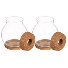  2 Sets Vase En Verre Paysage