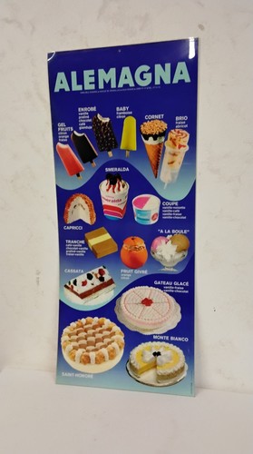 Enseigne carte de - carte, glaces