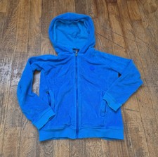 Gilet polaire avec capuche JOTT taille 7/8 ans Bleu électrique zippée