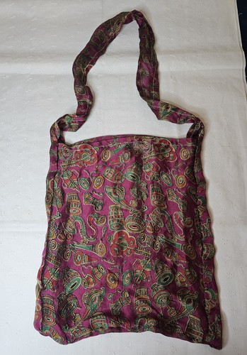 Hand sewn silk bag - hand,