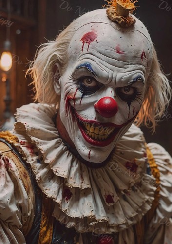 Photo clown terrifying - a4,