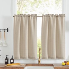 Rideaux Cuisine Court Beige