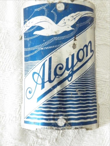 Plaque velo ancienne alcyon - de,