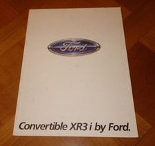 Catalogue FORD ESCORT 3 XR3i Convertible de 1984
