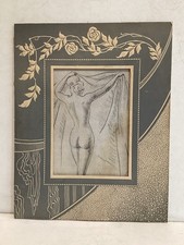 Nu Féminin Artistique . Estampe: Dessin d’Albert GENTA. 1930/50..
