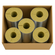 Coquille isolante laine de roche Ø54 mm (épaisseur 50 mm) - ISOMAT MWPS ALU - po