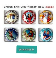 Capsules De Champagne CAMUS SARTORE "NOEL 21"  500 exemplaires