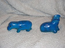 Two Egyptian Hippopotamus