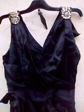 Superbe robe NAF NAF M L 40 42 soie noire gala soirée mesures