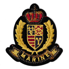 Écusson patche marine insigne sequins thermocollant hotfix patch brodé
