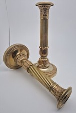 Claude Galle, superbe paire de bougeoirs flambeaux d'époque Empire Consulat