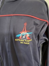 ANCIENNE VESTE DE SPORT  BSPP - POMPIER DE PARIS - TAILLE L/XL - 180
