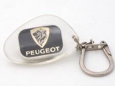PORTE CLÉS ANCIEN - KEYCHAIN - PEUGEOT - GARAGES BAUER - BRIEY