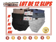 Lot de 12 Slips en coton