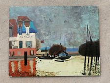 Ancienne peinture naive signe