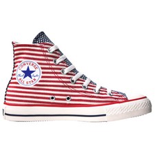 Converse Chucks 41 7,5 Rouge Bleu Blanc USA Drapeau Stars Rayures Taylor 122177
