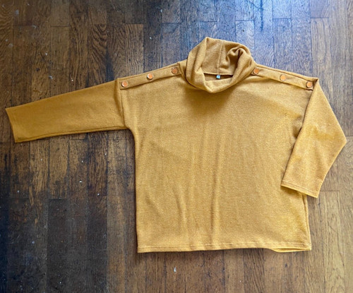 Pull col roulé ocre taille - roulé,