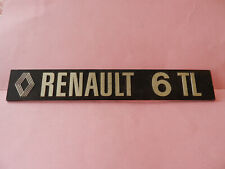 INSIGNE SIGLE CALANDRE RENAULT en métal alu d'origine RENAULT 6 TL