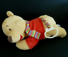 *. DOUDOU MUSICAL DISNEY  WINNIE ROUGE JAUNE ECHARPE RAYEE musique HS TTBE