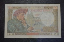 50 francs Jacques Coeur 1941