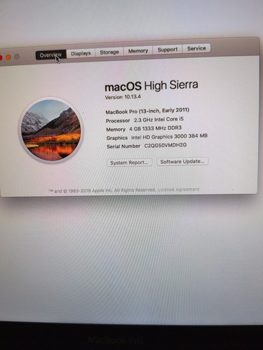 Macbook pro early 2011 - early,