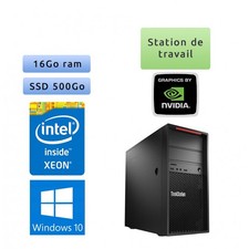 Occasion - Lenovo Thinkstation P410 - Windows 10 - E5-1650 v4 16Go 500Go SSD - M