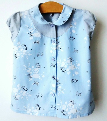 Chemisier haut bleu neuf - chemisier,