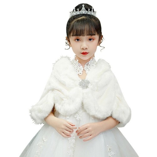 Enfants fille fausse fourrure - enfants,