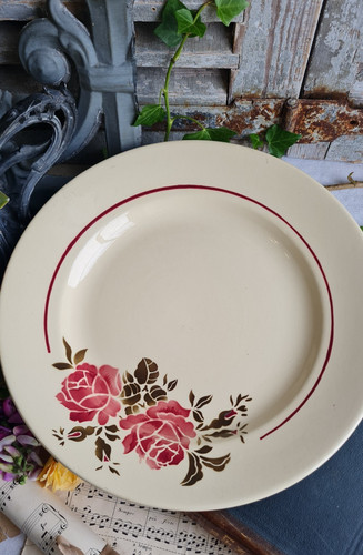 Ancien plat rond badonviller - plat,