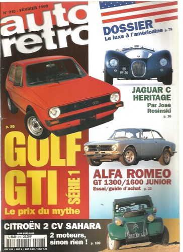 Auto retro 218 luxe - n°218, us
